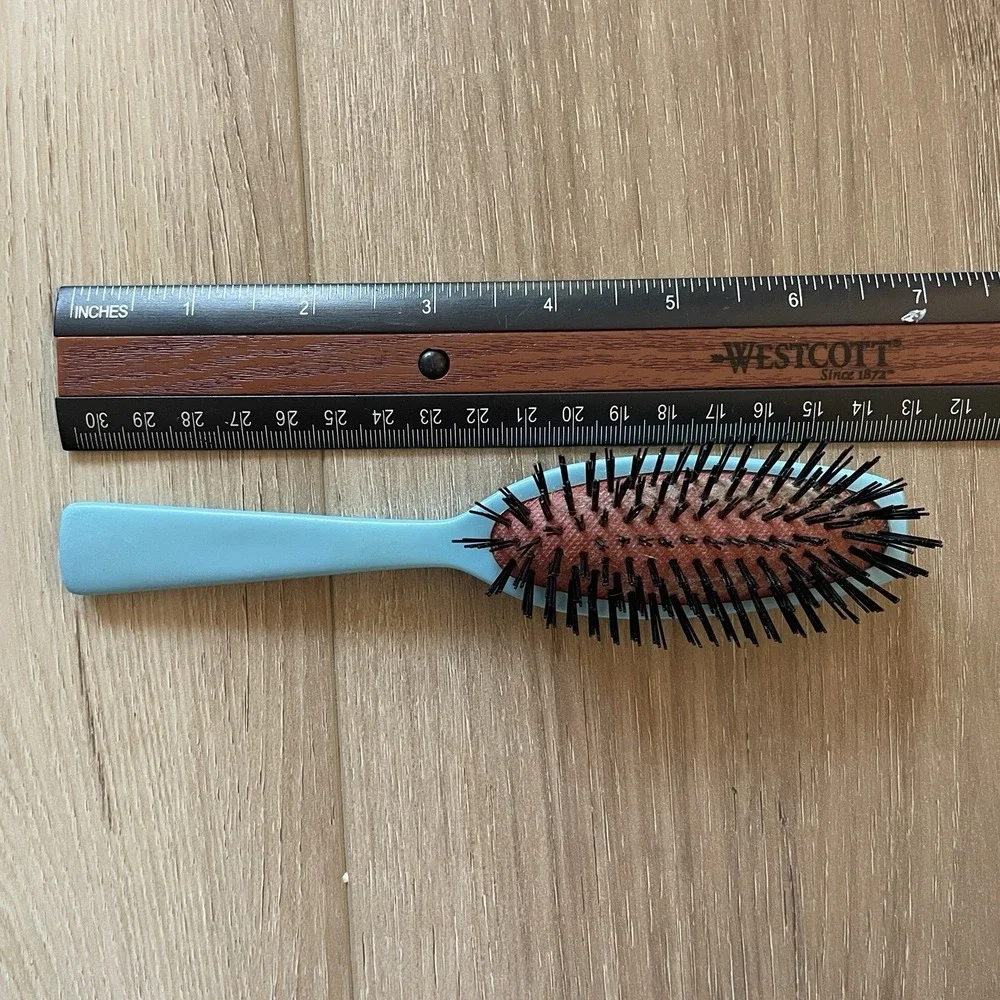 Vintage Nylon Hairbrush Blue‎ 7 Inch